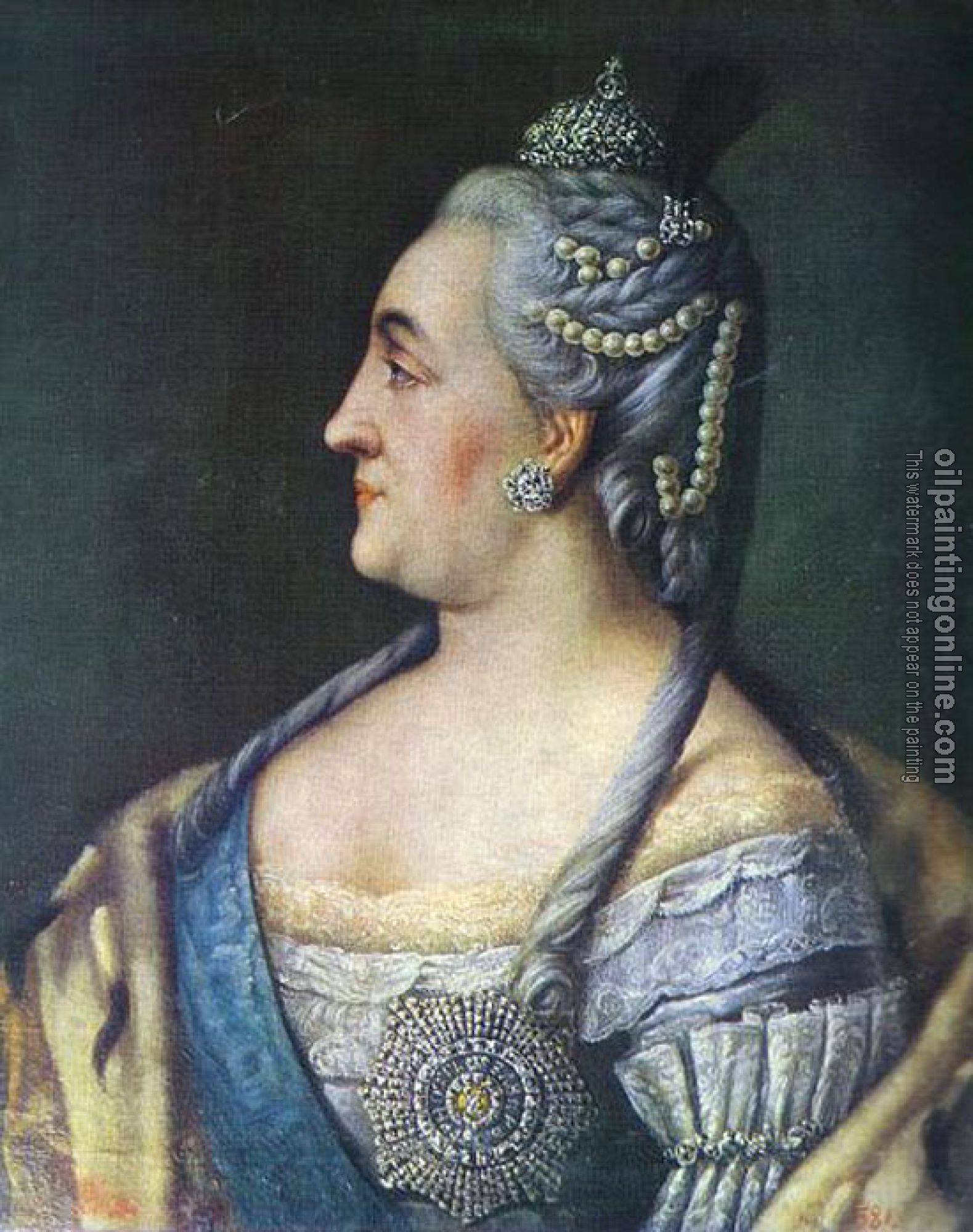 Antropov, Aleksei - Portrait of Catherine II the Great